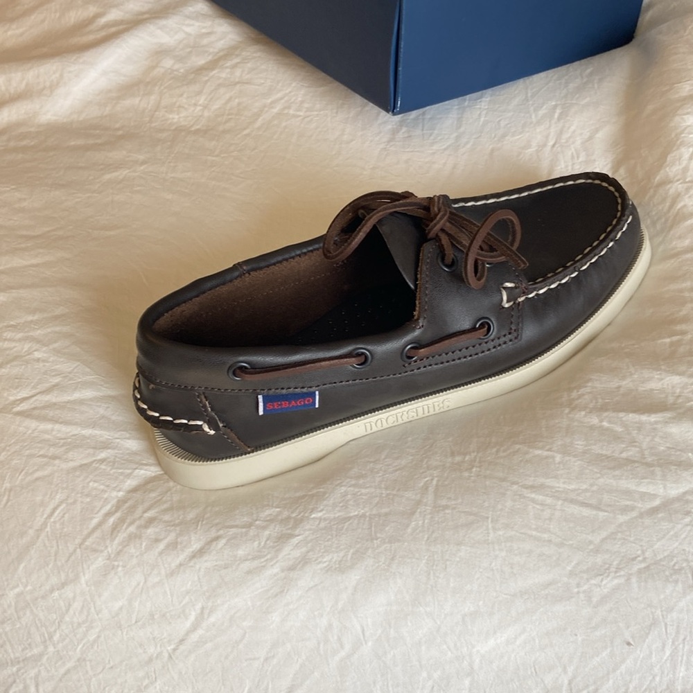 Sebago Brown Portland Boat Shoes NWT Never Used Size 7